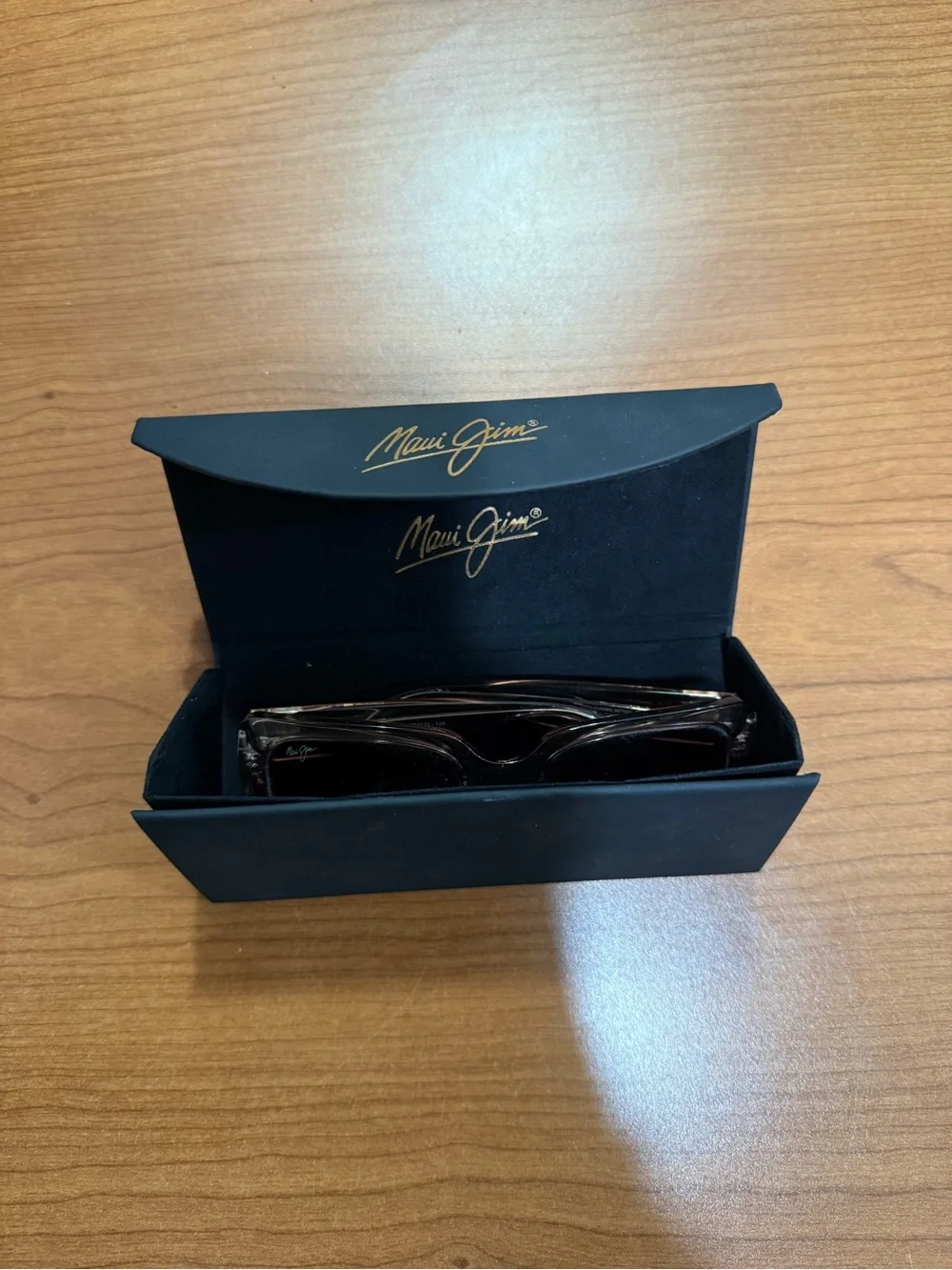 Maui Jim Brown Tinted Rectangular Sunglasses